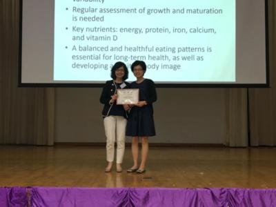 Appreciation to Ms. Sarah Hui